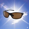 Sporty Design Goggle-Inspired Polarized Sunglasses Smoke