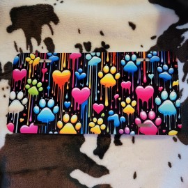 Country Grace With Alisha Car Tag Wild Rainbow Paws Print Vehicle Auto License Plate Metal Aluminum