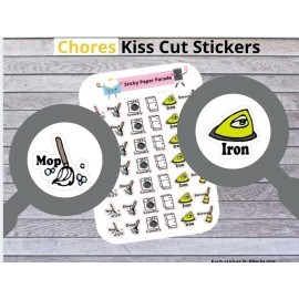 Homemade Chores Planner Stickers #72 / Planner Stickers  / Journal Stickers