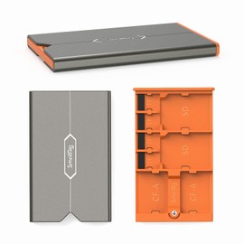 SMALLRIG SD Card Holder Memory Card Storage Case 8 Slots for 2 SD Cards + 2 CFexpress Type A Cards + 4 TF Cards - 4107