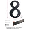 Modern Extra Large House Number Fine Structure Powder Coated Height