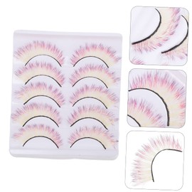 Beavorty Set of 5 Pairs 3d False Lash Extensions Gradual Color Faux Lashes Perfect for Makeup Cosplay Party Wedding Photo Shooting