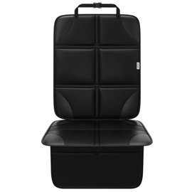 Meolsaek Car Seat Protector, Seat Protector for Child Car Seats with Non-Slip Thickest Padding, Seat Cover for Baby and Pet,Sedan SUV Truck (1 Seat Protector Black)