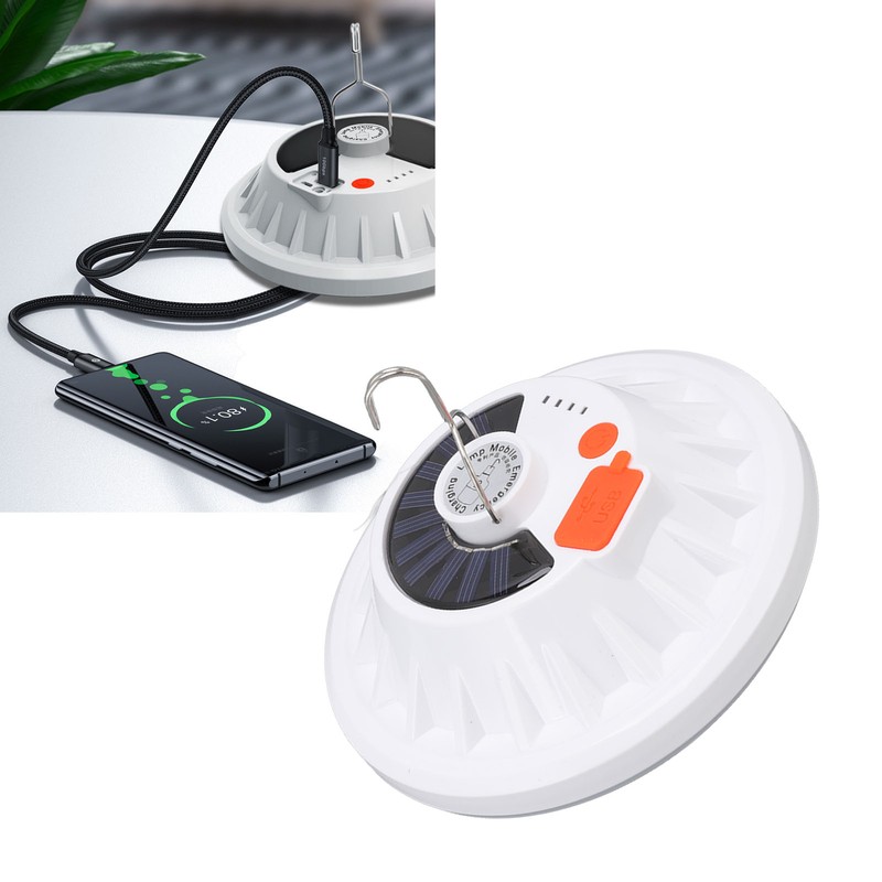 Solar Emergency Light IP65 Waterproof 60 LEDs USB Rechargeable Camping