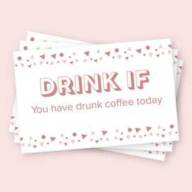 Drink If Hen Party Game, 32 Pack of Cards, Drink If Game, Wedding Table Game, for Bridal Shower, Bachelorette Party, Birthday Party, Funny Riddle Game