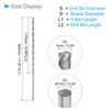 CoCud Extra Long Twist Drill Bit, 0.3 inch (7 mm)