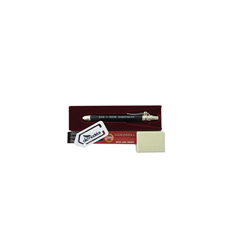 KOH-I-NOOR 5311 5.6mm Diameter Mechanical Clutch pencil set 4864/4B leads,