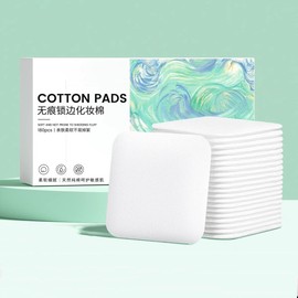 Square Cotton Pads,180Ct, Ultra Soft & Lint-Free & Textured, Facial Eye Makeup Remover Pads, Face Pads Cleansing Cotton Squares, Natural Premium Cotton Rounds Cosmetic Cotton Pads for Daily Skin Care