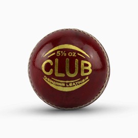Splay Academy Red Cricket Ball Senior Adult Balls Leather Club School 5.5 Oz
