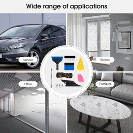 YXGOOD 8 Pcs Car Window Tint Application Kit, Vehicle Glass Protective Film Installing Tool Car Window Film Squeegee Automotive Film Scrapers Window Tint Tools