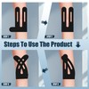 8 Stück Precut Kinesiotapes Knie, vorgeschnitten Kinesiologie Tape Sport Tapes