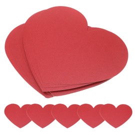 Pack of 40 Red Hearts Paper, Large Paper Hearts, Paper Cutouts in Heart Shape, Red Heart Paper Decoration for Wedding, Birthday, Valentine's Day, Pin Board, Wall, Classroom, School, Craft Projects