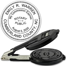 MaxMark Insert Only for Notary Seal Round Embosser for North Carolina State