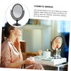 PACKOVE Desktop Retro Antique Double Side Makeup Mirror Swivel High