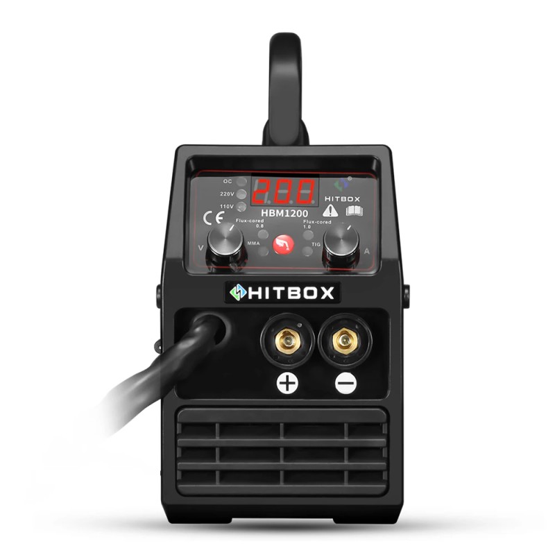 HITBOX HBM1200 MIG Inverter Welder Machine +CO2 Gas Regulatormodel number: