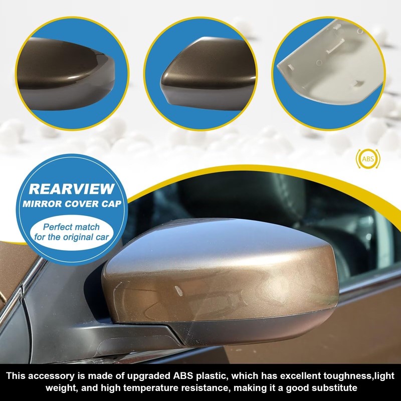 Goholy Car Door Side Rearview Mirror Cover Compatible With Nissan