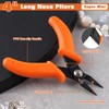 LEONTOOL Flat Pincers, No Knurled, Flat Pliers, Flat Pliers, Fine