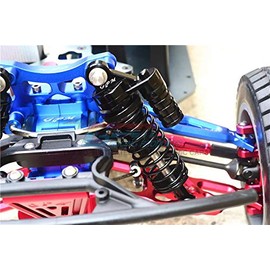 Losi 1/6 Super Baja Rey 4X4 Desert Truck Tuning Parts Aluminium Front L-Shape Shocks (132mm) - 1Pr Set Green