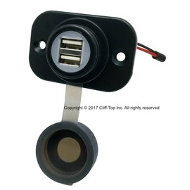 Cliff Top 12V USB Outlet 12V USB Charger 4A Magnetic Power Switch Surface Mount USB Port RV USB Outlet Marine USB Outlet Waterproof for Cars Motorcycles Trucks Motorcycles Boats RVs Caravans