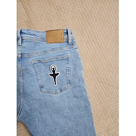 3.5" Embroidered Dance Ballet Ballerina Iron On Patch | Decorative Dance Ballet Ballerina Applique Iron On/Sew On Patches for Clothing, Hats, Jackets, Clothes, Backpacks, Holes