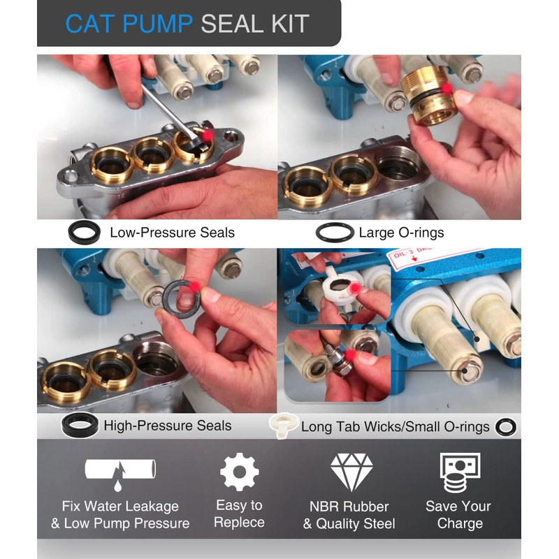 30623 Seal Kit for Cat Pump [Set of 3] -