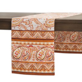 Maison d'Hermine Palatial Paisley 100% Cotton Table Runner for Parties, Dinners, Holidays, Kitchens, Thanksgiving, Christmas (50 cm x 150 cm)