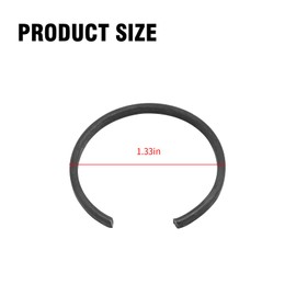 Zreneyfex 2 Pcs 68146592AA Snap Rings, Front Axle Carrier Snap Ring C Clip Black Steel Replacement for Dodge Ram 1500 2012 2013 2014 2015 2016 2017