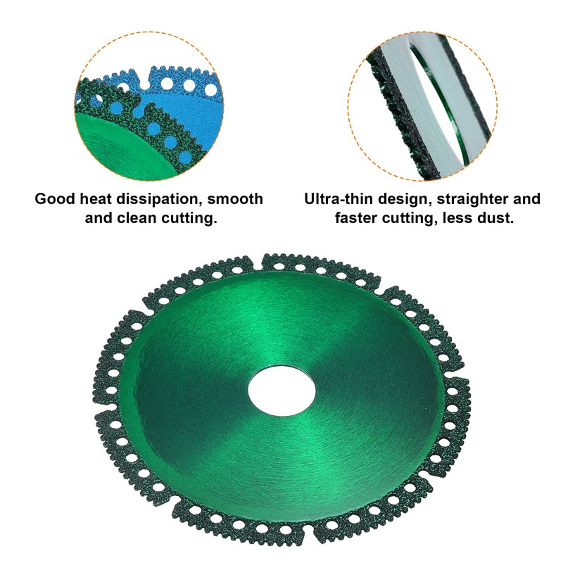 HARFINGTON 3pcs 5" Diamond Saw Blade, 7/8" (22mm) Arbor Cut