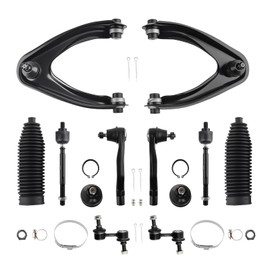 maXpeedingrods 12Pc Front Upper Control Arm Kit for Honda CR-V 1997-2001, Suspension Kit with Lower Ball Joints Sway Bar Links Outer & Inner Tie Rods Boots