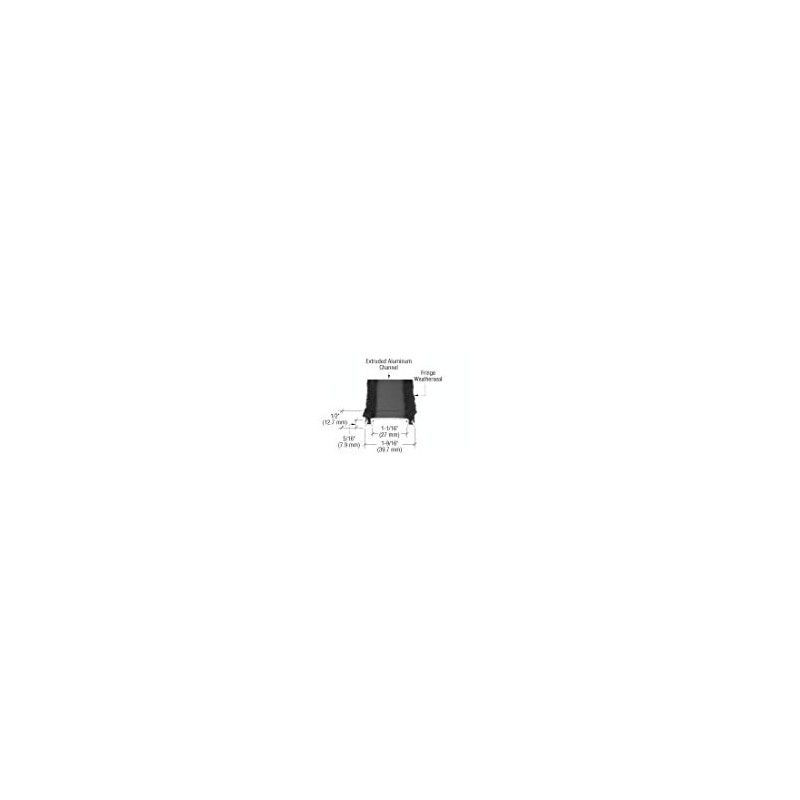 CRL HP35722 84" Bronze Anodized Wide Commercial Door Astragal with