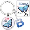 MKISHINE Christian Butterfly Gifts for Women Faith, Inspirational Alphabet Initial