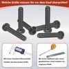 M4 x 25 mm Rounded Head Screws with Hexagon Socket