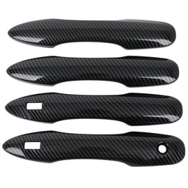 OCPTY Exterior Door Handle Cover Driver Side and Passenger Side Fit for 2018-2021 for Toyota for Camry Car Door Handle Covers Trim Kit Carbon Fiber