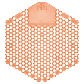 Wave 3D Urinal Deodorizer Screen, Mango Scent, Orange, 10/Box