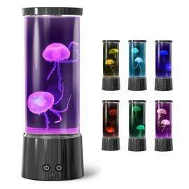 FBSPORT Jellyfish Lamp with 17 Colour Changing Jellyfish Aquarium Lamp for Kids Adults Mood Night with Remote Control for Sensory Relaxing Home Bedroom Office Decor Christmas Valentine's Day Birthday