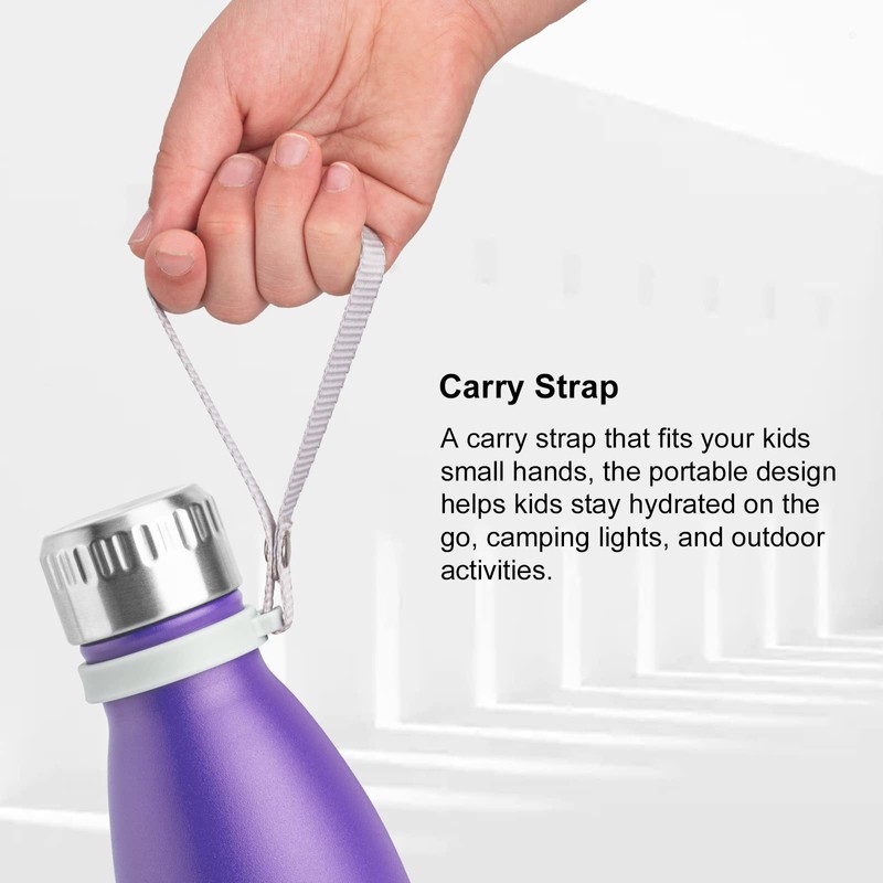koodee Kids Water Bottle 2 Pack 12 oz Stainless Steel
