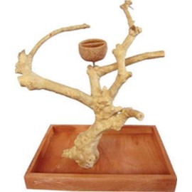 A&E Cage Company AE500S Java Wood Table Top Play Stand