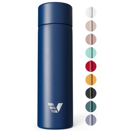 Ever Vessel Mini Stainless Steel Water Bottle 14oz - Non-insulated | Designed for Bags | Slim, Lightweight & Stylish – Blue