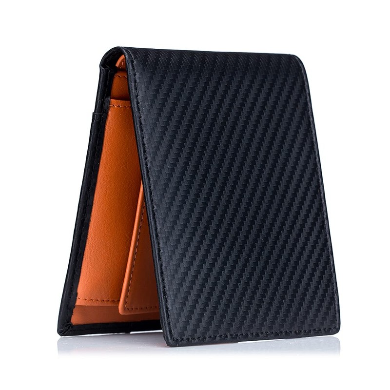 Yocipa RFID Bifold Genuine Leather Men's Wallet, Compact, Thin, Multi-functional