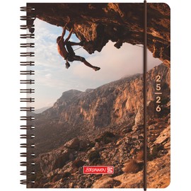 BRUNNEN Cliffhanger School Calendar 2025/2026 A6 Plastic