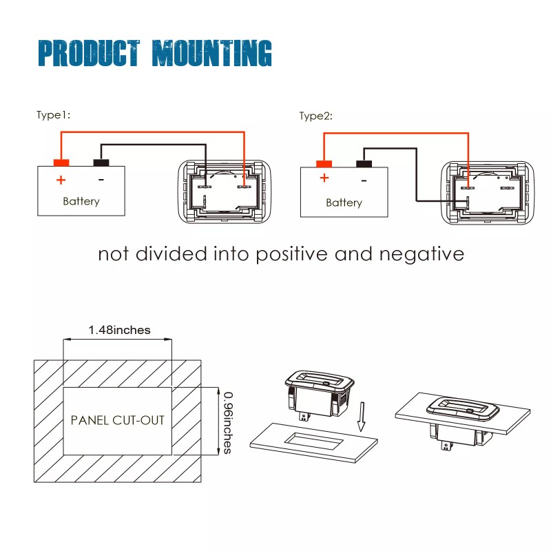Runleader AC/DC 5V-277V Hour Meter Maintenance Reminder for Lawn Mower