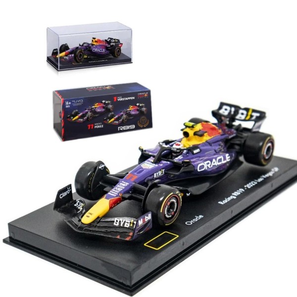 HTLNUZD 2024 New 1/43 LVF1 RB19#11 Formula Alloy Racing Car