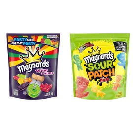 Maynards Wine Gums Candy Gummy Candy Bulk Candy Party Size 1 kg & Sour Patch ...