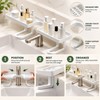 50cm Over-Faucet Sink Shelf for Bathroom Storage – No-Drill Quick-Drain