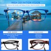 JOSCHOO 5 Pack Reading Glasses Men Women Spring Hinges Comfortable