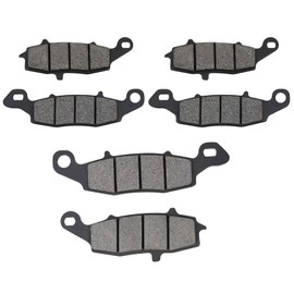 AHL Front and Rear Brake Pads Compatible with Kawasaki ZR-7 ZR750 1999-2004 ZR7-S ZR 750 2001-2005 VN 1500 Vulcan Nomad 2001-2005 VN 1600 Vulcan Classic 2001-2008