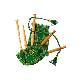 Kids Bagpipe Playable Bagpipe with Reed in Irish Heritage Tartan