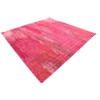Unique Loom Jardin Collection Vibrant Abstract Pink Square Rug (8'