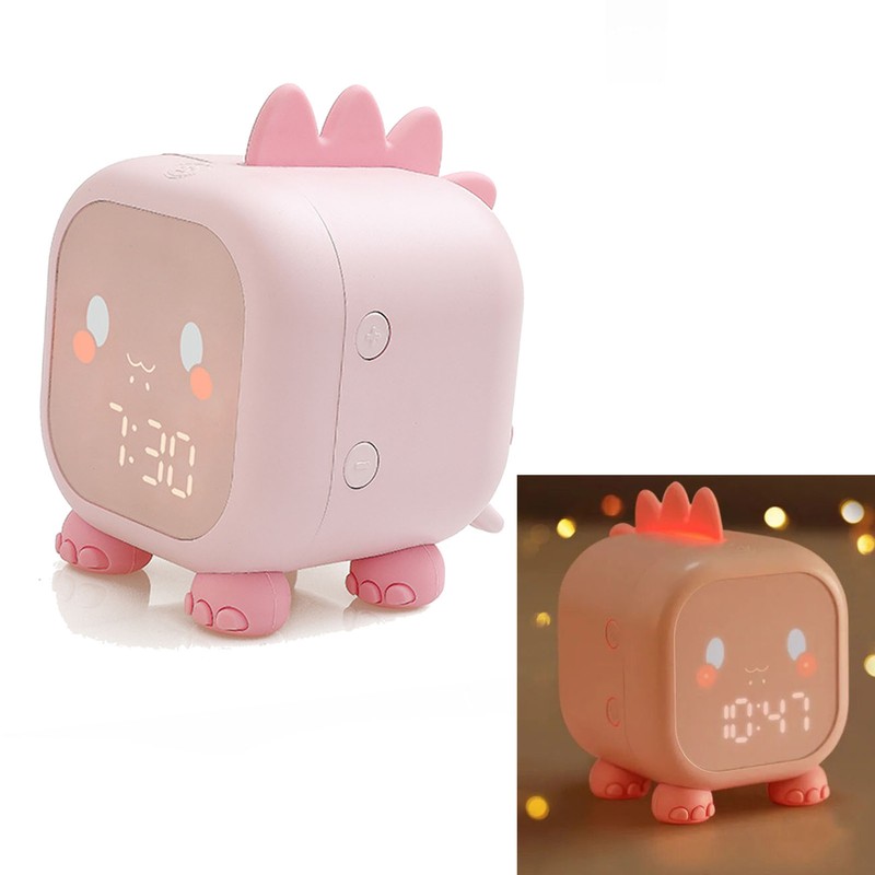Digital Clock Intelligent Cute Fun Dragon LED Silicone Cartoon Bedside