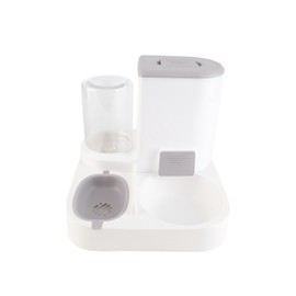 2 in 1 Automatic Food Water Dispenser Safe Timing Function Pet Feeder Water Dispenser Set for Cats and Dogs